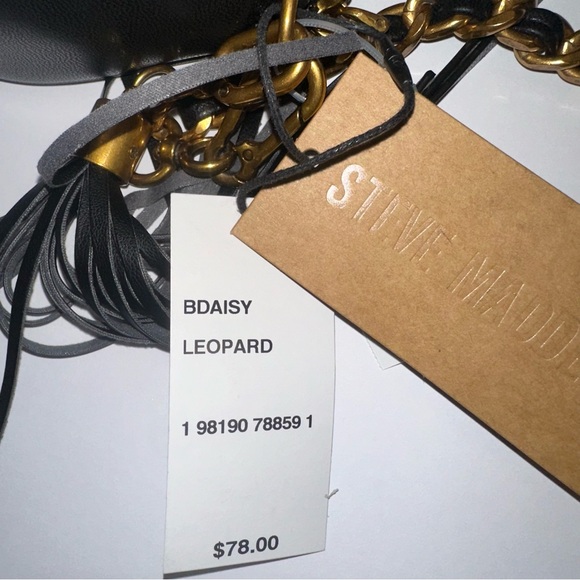 Steve Madden Leopard Print Crossbody Bag with Gold Accents - Picture 4 of 6